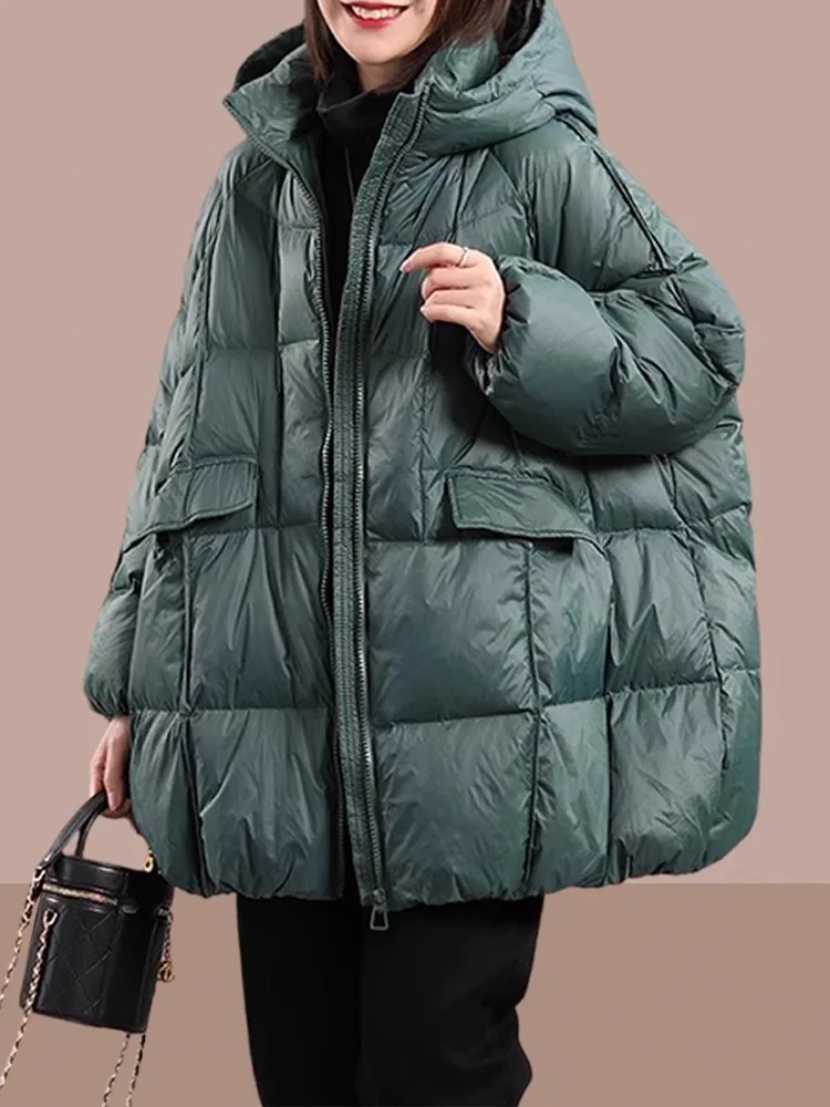 Women's down Cotton Jaet Mid-Length Loose Thi Warm Winter New Sle 2024 Faionable Hooded Zipper Closure Long Sve
Women's down Cotton Jaet Mid-Length Loose Thi Warm Winter New Sle 2024 Faionable Hooded Zipper Closure Long Sve