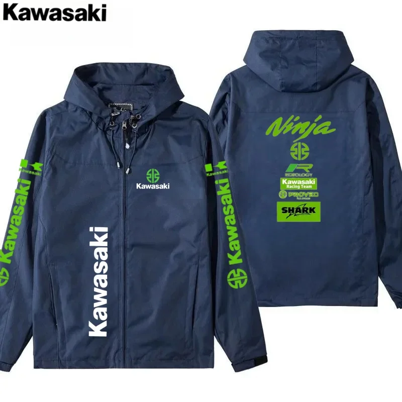 Kawasaki printed windproof riding jacket, spring and autumn motorcycle jacket, casual sports jacket
Kawasaki printed windproof riding jacket, spring and autumn motorcycle jacket, casual sports jacket