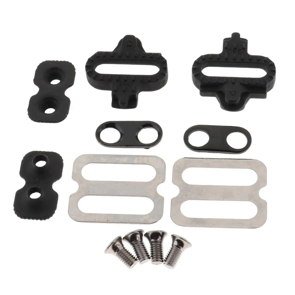 SPD Compatible Cleat Set Road and Mountain Bike Pedal Plates for Cycling Parts Components
SPD Compatible Cleat Set Road and Mountain Bike Pedal Plates for Cycling Parts Components