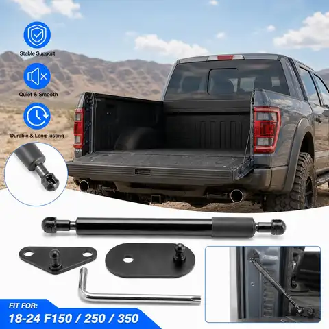 Car Tailgate Lifting Support Rod Damper Rear Baffle Gradual Lowering Rod For Ford F150 250 350 2015-2024