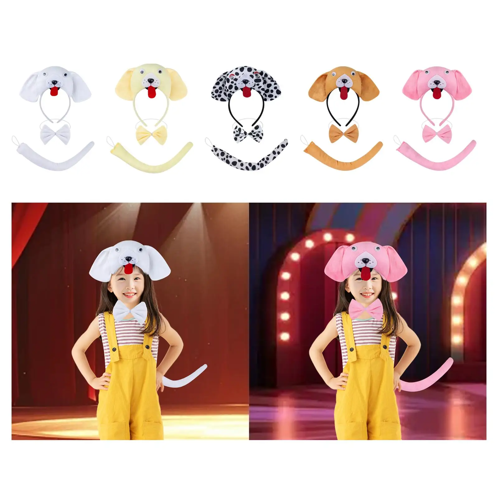 Animal Headband Tail Bowtie Set Hair Accessories Kids Cartoon Costumes for Stage Performance Prom Masquerade Carnival Dress up
Animal Headband Tail Bowtie Set Hair Accessories Kids Cartoon Costumes for Stage Performance Prom Masquerade Carnival Dress up