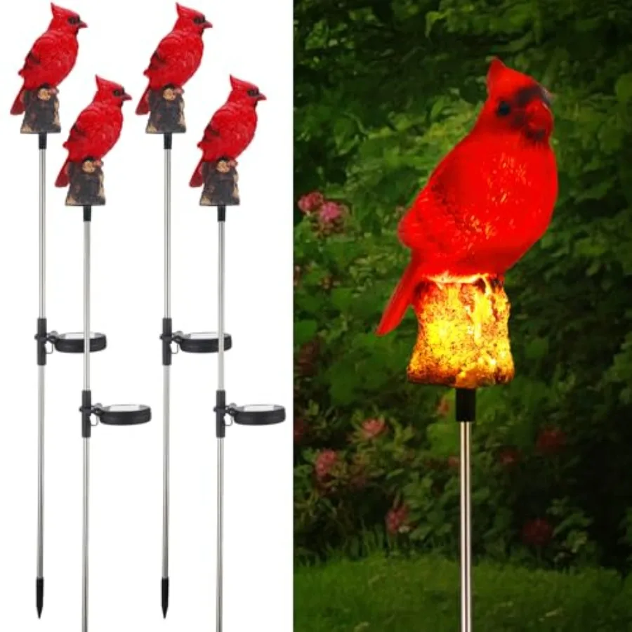 4 Pack Solar Cardinal Gifts Stake Light Cardinal Decor Garden Red Bird Figurine Memorial Solar Light Outdoor Pathway Yard Lawn
4 Pack Solar Cardinal Gifts Stake Light Cardinal Decor Garden Red Bird Figurine Memorial Solar Light Outdoor Pathway Yard Lawn