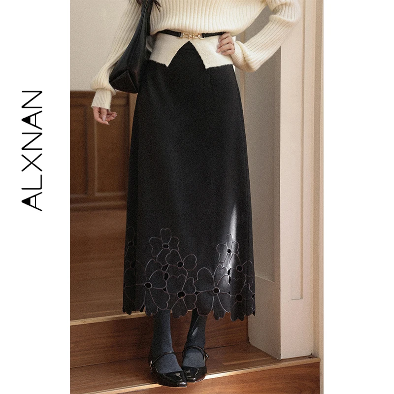 ALXNAN женская юбка 2025, зимняя длинная серая ажурная юбка-миди с цветочной вышивкой, юбки трапециевидной формы с высокой талией, женские L57676
ALXNAN женская юбка 2025, зимняя длинная серая ажурная юбка-миди с цветочной вышивкой, юбки трапециевидной формы с высокой талией, женские L57676