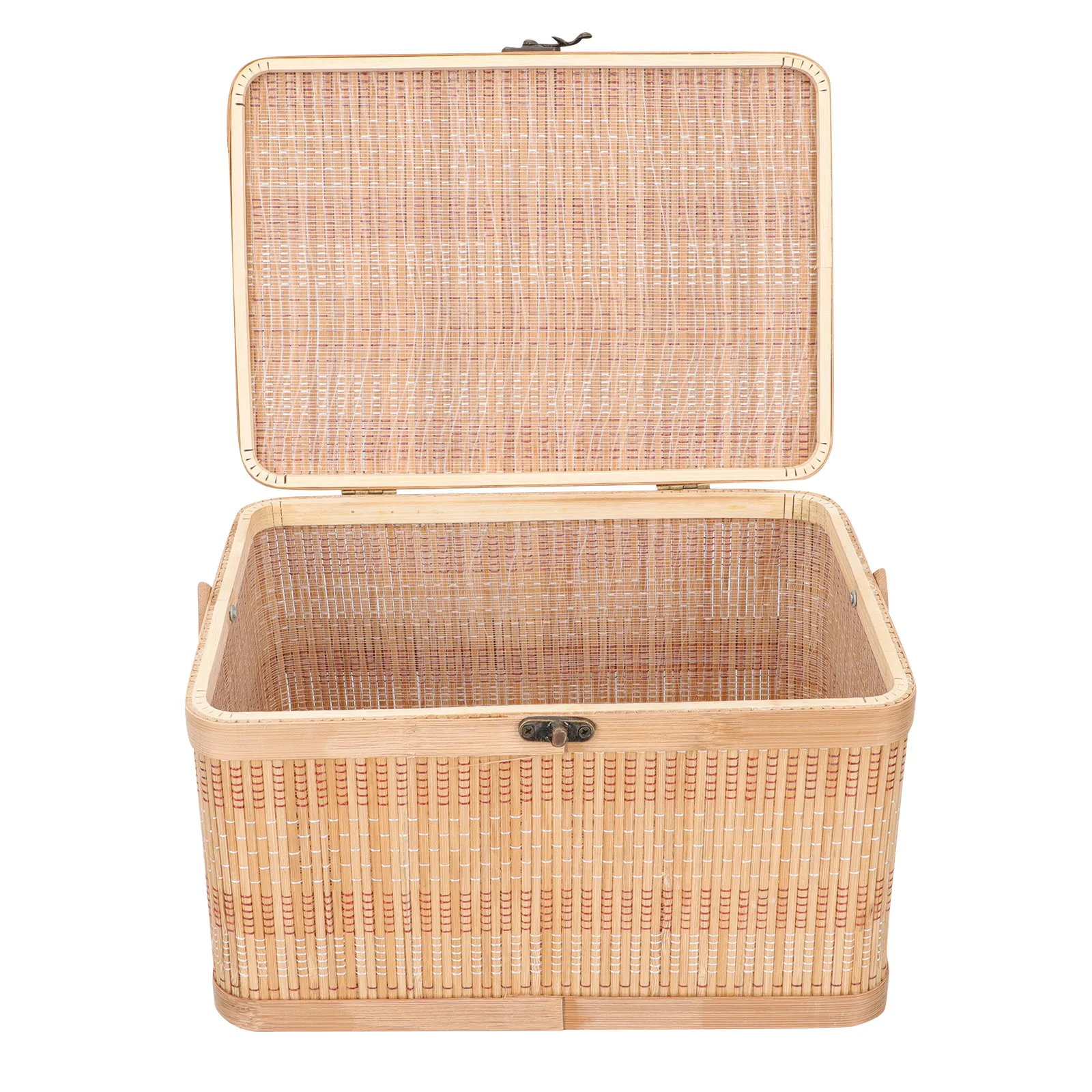 Woven Bamboo Latch-Lock Handy Food Fruit Storage Container Moon Cake Gift Box Handmade Large Handle Portable Egg Crabs 
Woven Bamboo Latch-Lock Handy Food Fruit Storage Container Moon Cake Gift Box Handmade Large Handle Portable Egg Crabs