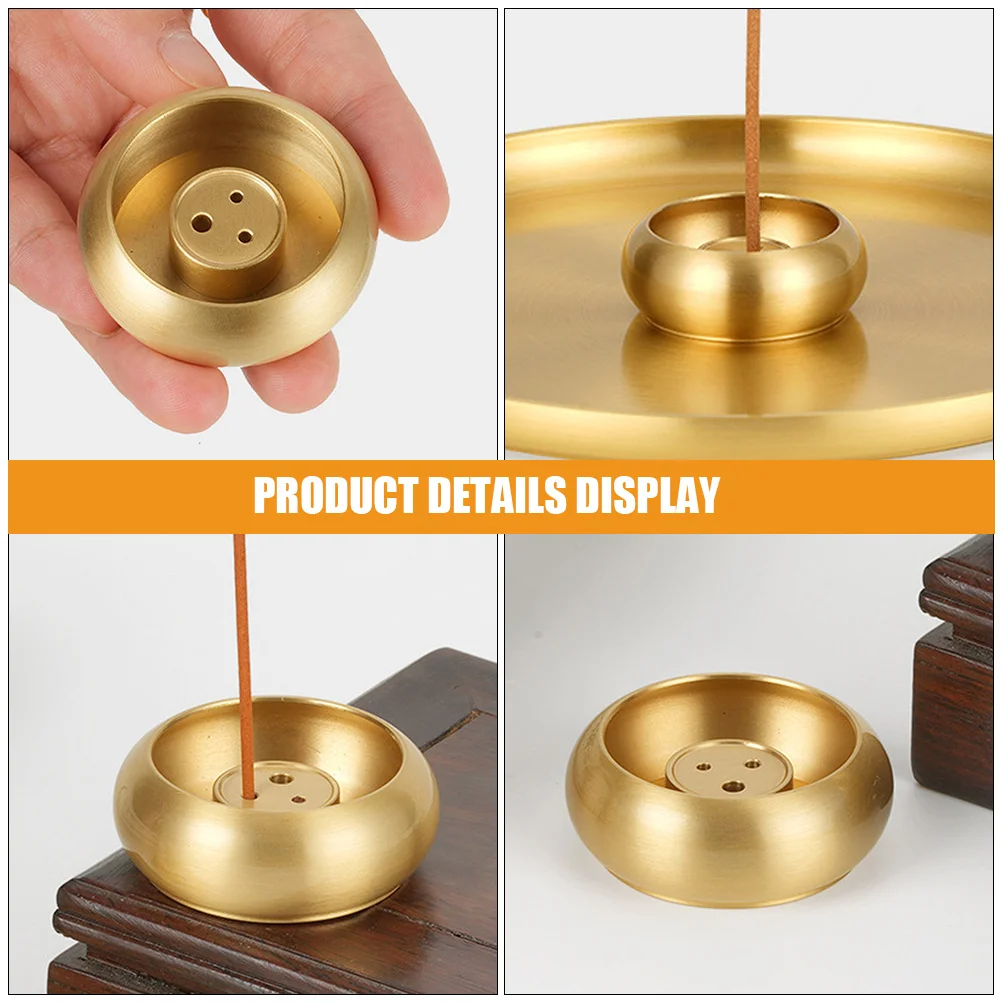 Incense Stick Holder Brass 3-Hole Drum Design Incense Burner Decorative Aroma Stand for Hotel Living Room Office
Incense Stick Holder Brass 3-Hole Drum Design Incense Burner Decorative Aroma Stand for Hotel Living Room Office