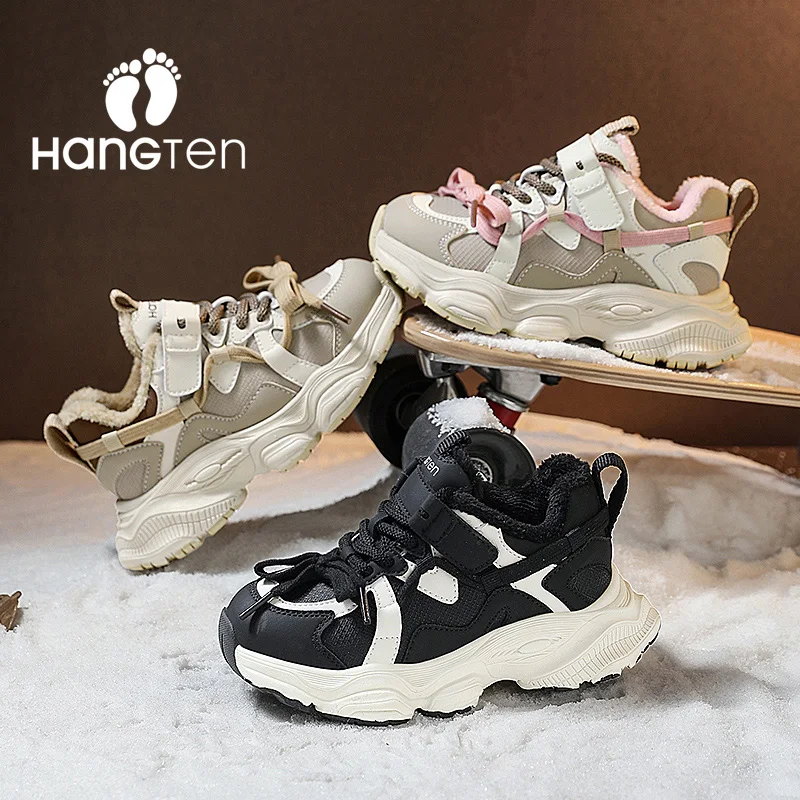 Зимняя детская обувь для бега HanGTen, нескользящая повседневная обувь, теплые кроссовки из хлопка, модная спортивная обувь для подростков и треккинга
Зимняя детская обувь для бега HanGTen, нескользящая повседневная обувь, теплые кроссовки из хлопка, модная спортивная обувь для подростков и треккинга