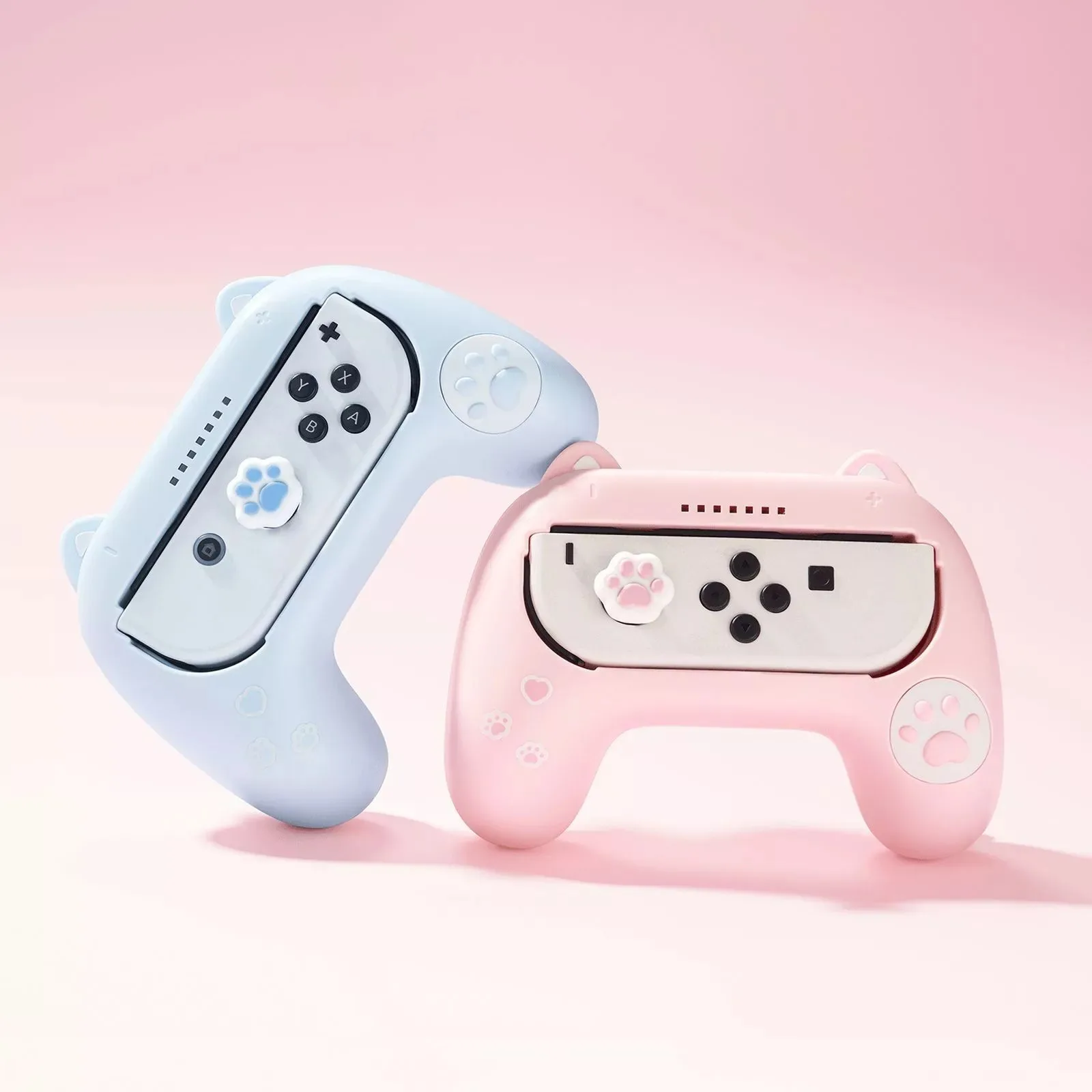 GeekShare Cat Ear Grips Enhancer for Nintendo Switch / Switch OLED Joy-Con Controllers with 2PCS Thumb Grips,Pink & Blue
GeekShare Cat Ear Grips Enhancer for Nintendo Switch / Switch OLED Joy-Con Controllers with 2PCS Thumb Grips,Pink & Blue
