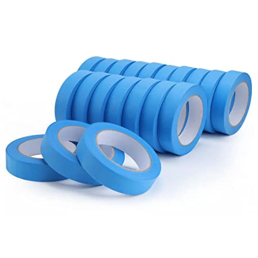 Blue Painters Tape Bulk, Pack 0.95 inch by 55 Yards Paper Washy-Tape Blue Masking Tape for Wall Painting and Crafts
Blue Painters Tape Bulk, Pack 0.95 inch by 55 Yards Paper Washy-Tape Blue Masking Tape for Wall Painting and Crafts