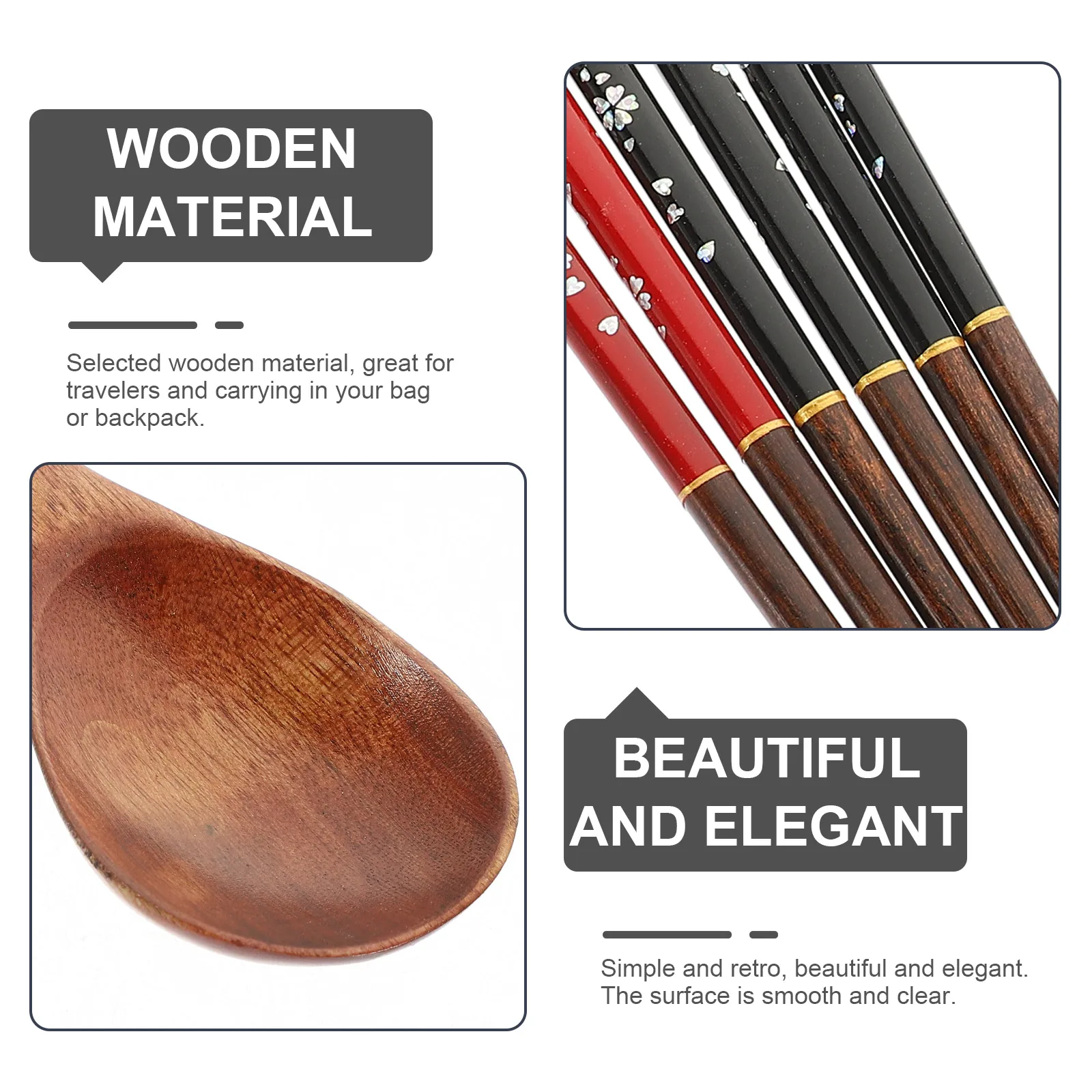 3 Sets Spoon and Chopstick Creative Long Chopsticks Camping Cooking Japanese Wood Kitchen Frying Travel
3 Sets Spoon and Chopstick Creative Long Chopsticks Camping Cooking Japanese Wood Kitchen Frying Travel