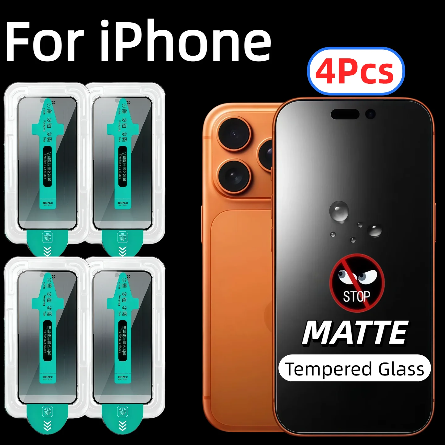 4pack Matte Privacy Screen Protector Tempered Glass with 9H Hardness for iPhone Air/17/16/15/14/13/12/11/X/XS/XR/XS Max Series
4pack Matte Privacy Screen Protector Tempered Glass with 9H Hardness for iPhone Air/17/16/15/14/13/12/11/X/XS/XR/XS Max Series