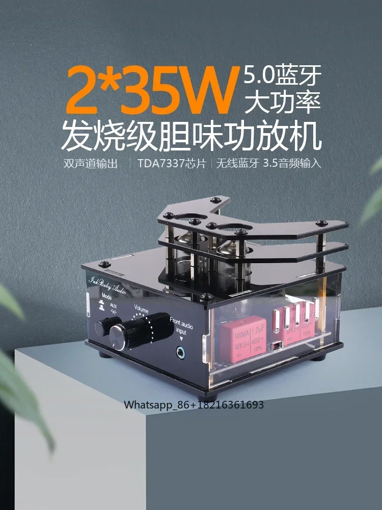 Bluetooth 5.0 Gallbladder Power Amplifier Electronic Tube Front Stage Vocal HIFI-TDA7377 Rear Stage Gallbladder 2 * 30W
Bluetooth 5.0 Gallbladder Power Amplifier Electronic Tube Front Stage Vocal HIFI-TDA7377 Rear Stage Gallbladder 2 * 30W