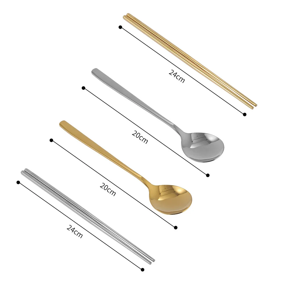 2Sets Stainless Steel Korean Flatware Chopsticks Spoon Set Hollow Long Handle Heat Insulation Reusable Cutlery for Home 
2Sets Stainless Steel Korean Flatware Chopsticks Spoon Set Hollow Long Handle Heat Insulation Reusable Cutlery for Home