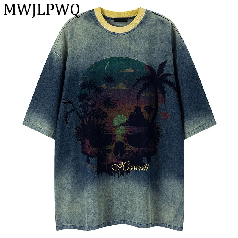 MWJLPWQ Summer Design Couple's Vintage-Style T-Shirt American Men Loose-Fit Heavy-Duty Distressed Printed Short-Sleeve Top 15400
MWJLPWQ Summer Design Couple's Vintage-Style T-Shirt American Men Loose-Fit Heavy-Duty Distressed Printed Short-Sleeve Top 15400