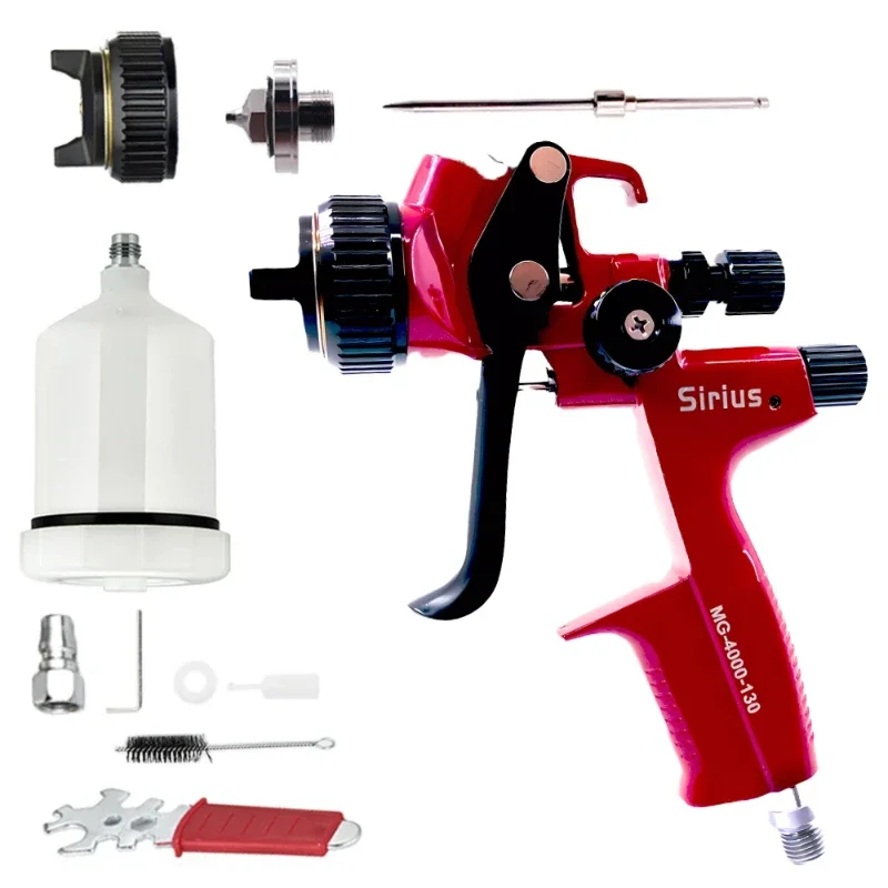 Red Sirius High Quality 4000B HVLP Spray Gun 1.3mm Stainless Steel Nozzle Professional Sprayer Paint Airbrush For Car Paintin
Red Sirius High Quality 4000B HVLP Spray Gun 1.3mm Stainless Steel Nozzle Professional Sprayer Paint Airbrush For Car Paintin