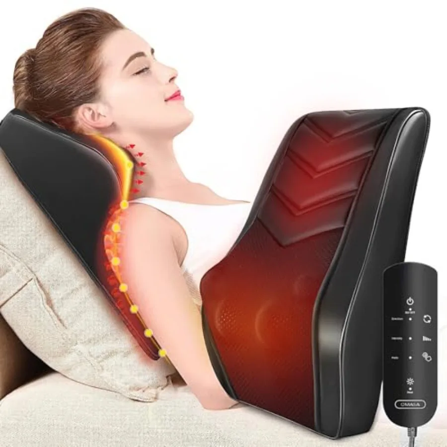 Shiatsu Neck Massager with Heat 3D Kneading Back Massage Pillow for Pain Relief Black Adjustable Heat and Deep Tissue Massage f
Shiatsu Neck Massager with Heat 3D Kneading Back Massage Pillow for Pain Relief Black Adjustable Heat and Deep Tissue Massage f