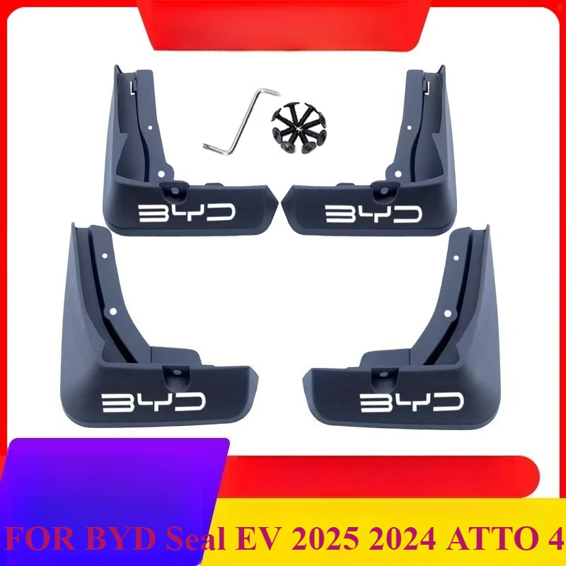 4 шт. брызговики для BYD Seal EV 2025 2024 ATTO 4, брызговики для крыльев, брызговики, автомобильные аксессуары, автостайлийн
4 шт. брызговики для BYD Seal EV 2025 2024 ATTO 4, брызговики для крыльев, брызговики, автомобильные аксессуары, автостайлийн