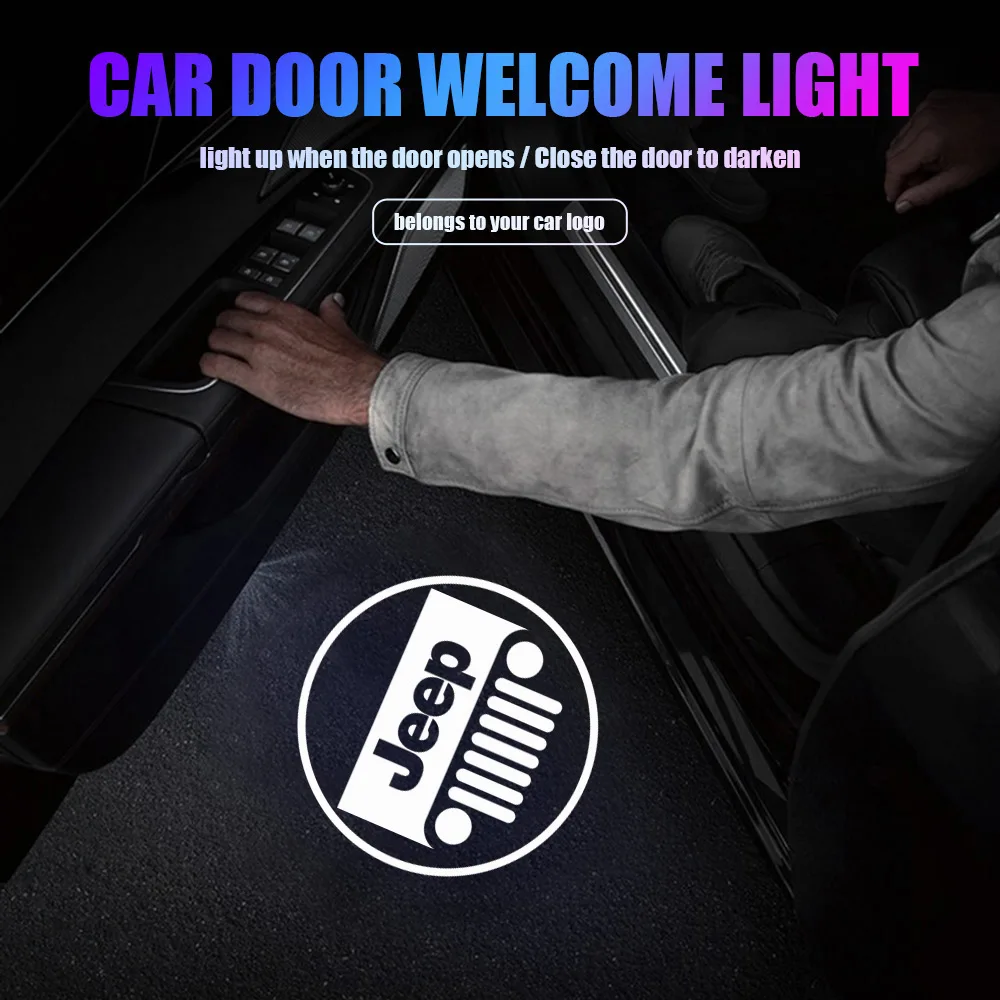 1/2PCS LED Car Door Welcome Light Wireless HD Projector Lamp For JEEP Grand Cherokee Renegade Compass Wrangler Accessories valve
1/2PCS LED Car Door Welcome Light Wireless HD Projector Lamp For JEEP Grand Cherokee Renegade Compass Wrangler Accessories valve