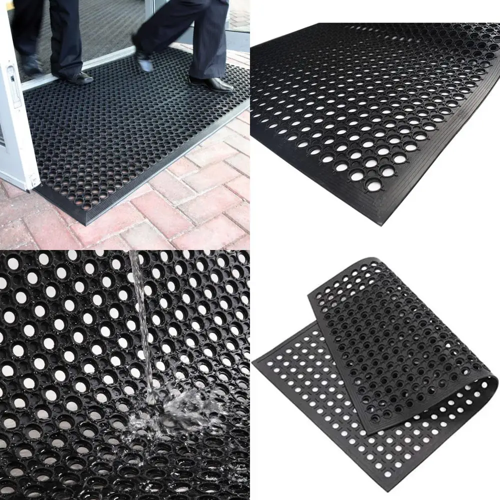 Durable Outdoor Rubber Doormat: 60" x 35" Heavy-Duty Drainage Mat with Holes - Waterproof, Anti-Slip, Fatigue-Reducing Floor Mat
Durable Outdoor Rubber Doormat: 60" x 35" Heavy-Duty Drainage Mat with Holes - Waterproof, Anti-Slip, Fatigue-Reducing Floor Mat