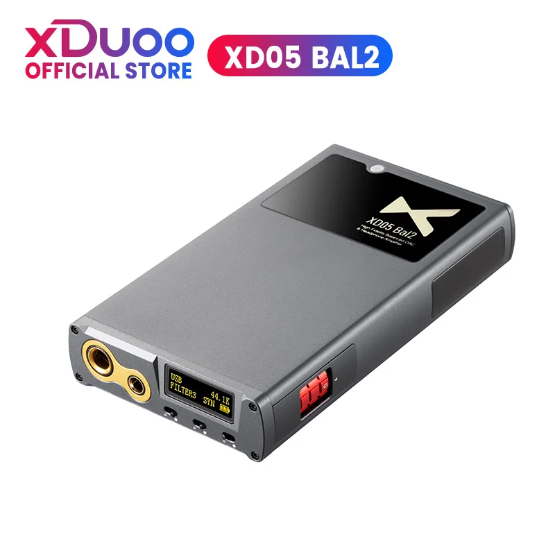 XDUOO XD05 BAL2 Portable DAC & Headphone Amplifier Bluetooth 5.1 XU316 4.4mm Balanced Port Decoder Amplifier
XDUOO XD05 BAL2 Portable DAC & Headphone Amplifier Bluetooth 5.1 XU316 4.4mm Balanced Port Decoder Amplifier