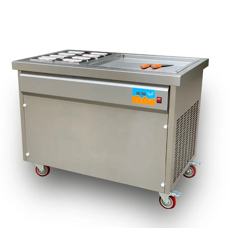 Square Pan Fried Ice Cream Roll Machine Hot Sale 2022 New Automatic Fried Ice Cream Machine Thailand
Square Pan Fried Ice Cream Roll Machine Hot Sale 2022 New Automatic Fried Ice Cream Machine Thailand
