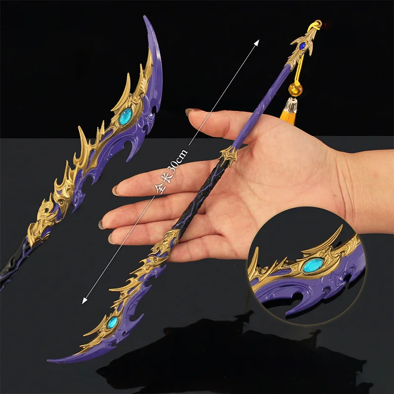 30cm Naraka Bladepoint Action Figure Broken Moon Shadow Slashing Saber Weapon Model Toy Sword Cosplay Prop Decorative Knive Gift
30cm Naraka Bladepoint Action Figure Broken Moon Shadow Slashing Saber Weapon Model Toy Sword Cosplay Prop Decorative Knive Gift