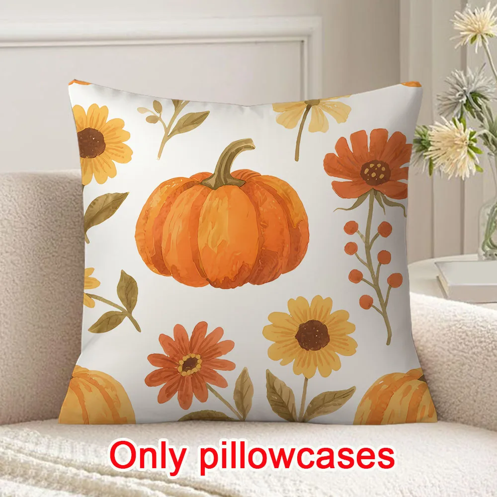 Thanksgiving Day Pillow cover decorative 45x45 cushions cover for Autumn decor Pumpkin pattern pillow case for gift for family
Thanksgiving Day Pillow cover decorative 45x45 cushions cover for Autumn decor Pumpkin pattern pillow case for gift for family