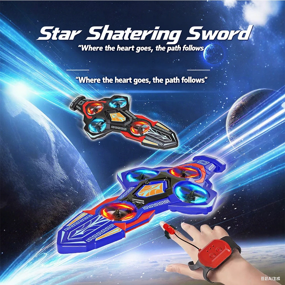 Flying Sword Rc Glider Sword Control By Hand Remote Controlled Stunt Drones 360° Stunt Flip One-Button Lifting For Holiday Gifts
Flying Sword Rc Glider Sword Control By Hand Remote Controlled Stunt Drones 360° Stunt Flip One-Button Lifting For Holiday Gifts
