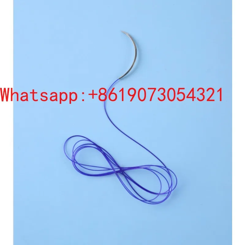 Absorbable suture thread with needle 75cm purple round needle angle needle for animal surgery, set of 12
Absorbable suture thread with needle 75cm purple round needle angle needle for animal surgery, set of 12