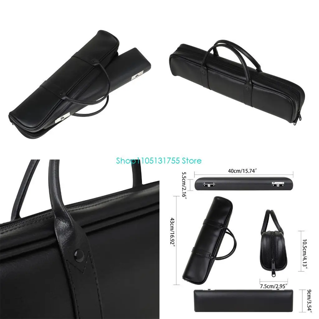 K0EF Double Handle Flute Carrying Handbag 16 Holes Black Waterproof Zipper Flute Bag
K0EF Double Handle Flute Carrying Handbag 16 Holes Black Waterproof Zipper Flute Bag