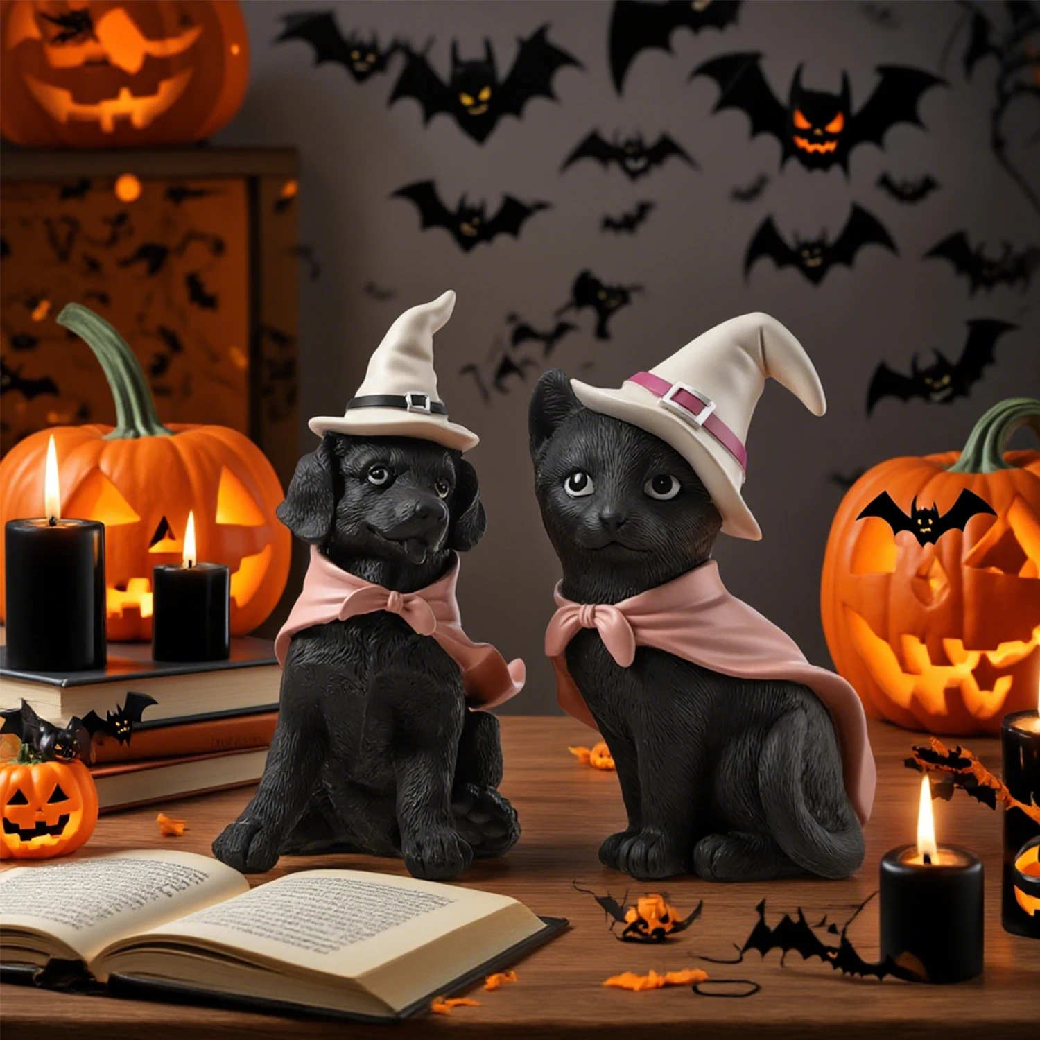2~8Pcs Halloween Witch Hat Black Cat Dog Pet Figurine Set Pink Cloak Table Ornament Soft Gothic Fall Farmhouse Desktop Home Decor Lovely Gift
2~8Pcs Halloween Witch Hat Black Cat Dog Pet Figurine Set Pink Cloak Table Ornament Soft Gothic Fall Farmhouse Desktop Home Decor Lovely Gift