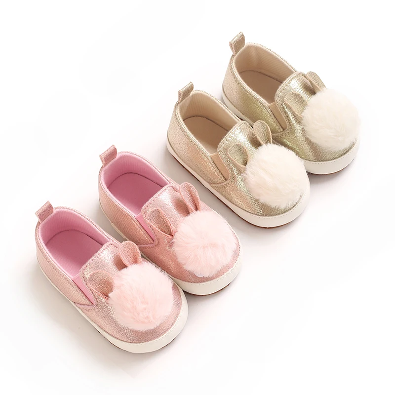 NEW Cute Rabbit Ears Spring and Autumn 0-18M Baby Girl Shoes Cute Ball Decoration Soft Bottom Comfortable Toddler Shoes
NEW Cute Rabbit Ears Spring and Autumn 0-18M Baby Girl Shoes Cute Ball Decoration Soft Bottom Comfortable Toddler Shoes