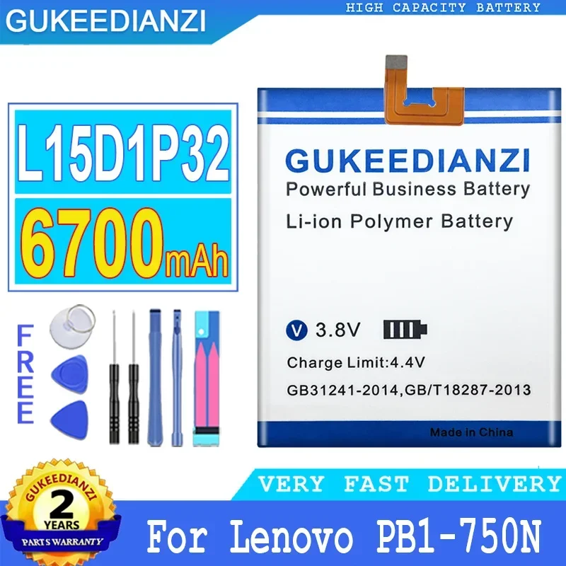 Аккумулятор GUKEEDIANZI для Lenovo, аккумулятор большой мощности, 6700 мАч, L15D1P32
Аккумулятор GUKEEDIANZI для Lenovo, аккумулятор большой мощности, 6700 мАч, L15D1P32