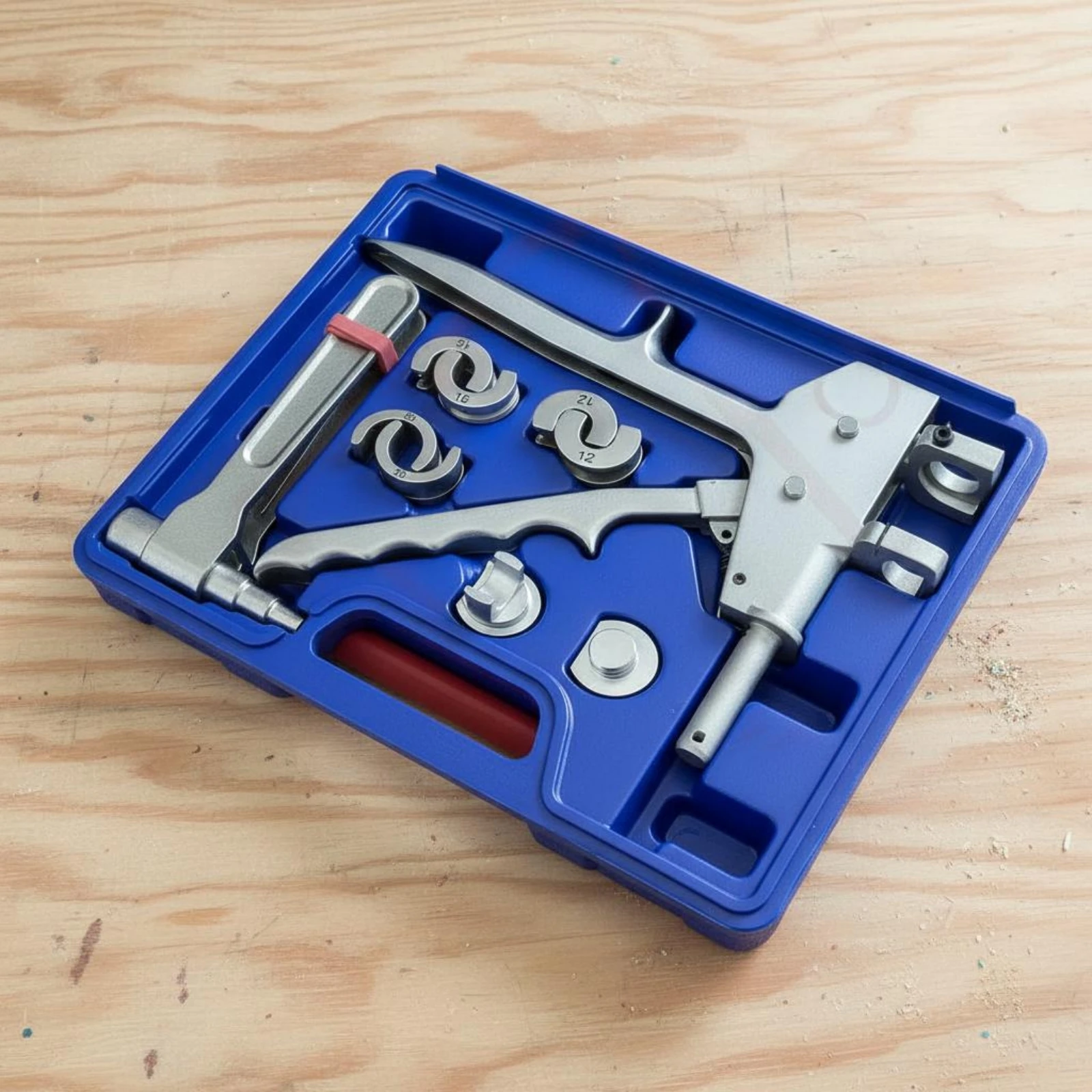 PEX Pipe Expander Ergonomic Handle Manual Pipe Press Tool Plumbing Tools Portable Multi-Die Set for Plumbers
PEX Pipe Expander Ergonomic Handle Manual Pipe Press Tool Plumbing Tools Portable Multi-Die Set for Plumbers