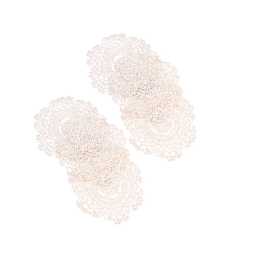 6 Pcs Handmade Hook Coasters Elegant Hollow Placemats Vintage Drink Pads Fashion Round Crochet Tabletop Items
6 Pcs Handmade Hook Coasters Elegant Hollow Placemats Vintage Drink Pads Fashion Round Crochet Tabletop Items
