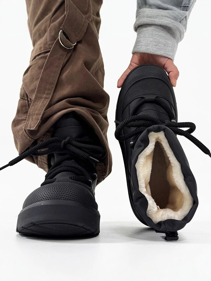 Men's Winter Thickened Fleece Lined Casual High Top Snow Boots Anti-slip Increased Comfortable All-match Leather Fur Integrat...
Men's Winter Thickened Fleece Lined Casual High Top Snow Boots Anti-slip Increased Comfortable All-match Leather Fur Integrat...
