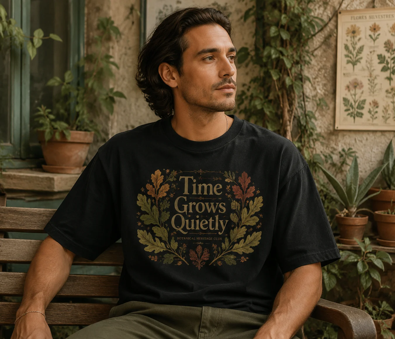 Men Graphic Tee Short Sleeve Loose Fit 50% Cotton 50% Polyester Stretch Fabric Vintage Botanical Graphic Casual Summer Gym
Men Graphic Tee Short Sleeve Loose Fit 50% Cotton 50% Polyester Stretch Fabric Vintage Botanical Graphic Casual Summer Gym