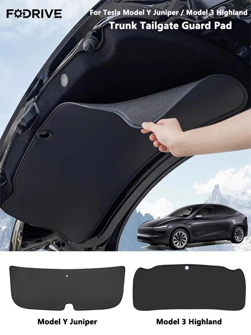 For Tesla Model Y Juniper / Model 3 Highland Trunk Tailgate Guard Pad Leather Trunk Protective Anti-dirty Pad Car Accessories
For Tesla Model Y Juniper / Model 3 Highland Trunk Tailgate Guard Pad Leather Trunk Protective Anti-dirty Pad Car Accessories