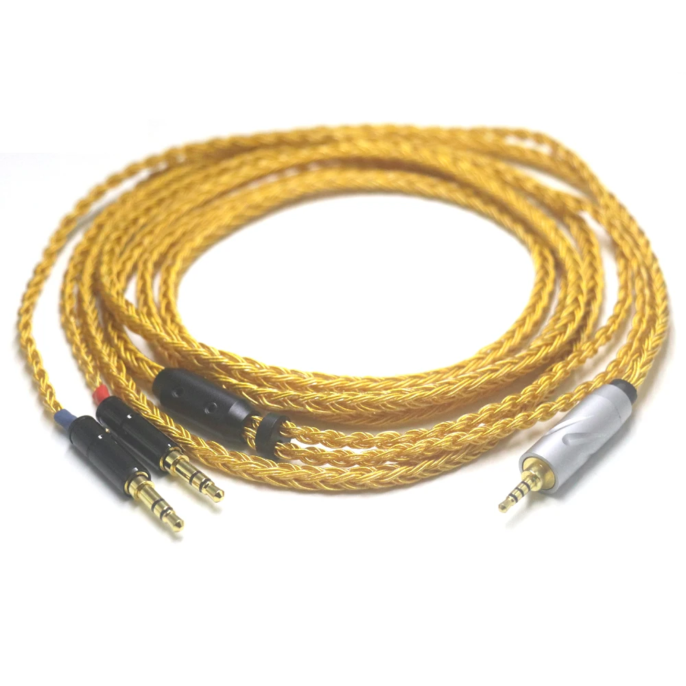 16 Core OCC 24k Gold Plated Earphone Cable For 3.5 Hifiman Ananda sundara HE1000se HE6se he400 Z7M2 Headphone
16 Core OCC 24k Gold Plated Earphone Cable For 3.5 Hifiman Ananda sundara HE1000se HE6se he400 Z7M2 Headphone