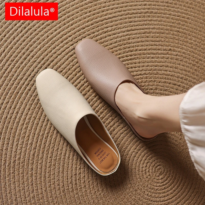 Dilalula 2026 New Arrival Cow Leather Mules Women Low Heel Covered Toe Summer Casual Slippers Female Comfort Daily Walk Shoes
Dilalula 2026 New Arrival Cow Leather Mules Women Low Heel Covered Toe Summer Casual Slippers Female Comfort Daily Walk Shoes