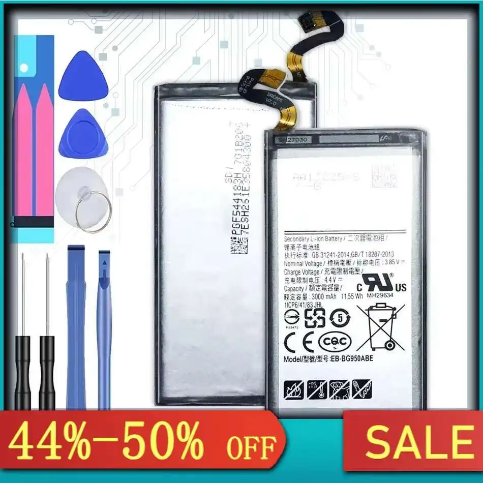 New EB-BG950ABE Battery Replacement For Samsung Galaxy S8 S 8 SM-G9508 G9508 G9500 G950U G950F 3000Mah Batteria + Tools
New EB-BG950ABE Battery Replacement For Samsung Galaxy S8 S 8 SM-G9508 G9508 G9500 G950U G950F 3000Mah Batteria + Tools