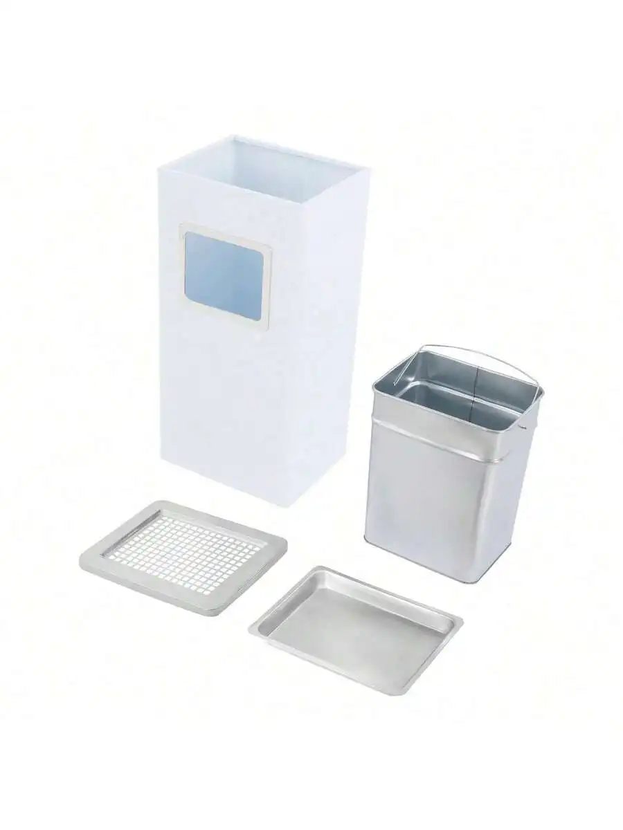 Stainless Steel White Freestanding Trash Can For Kitchen Bathroom Office Indoor Outdoor
Stainless Steel White Freestanding Trash Can For Kitchen Bathroom Office Indoor Outdoor