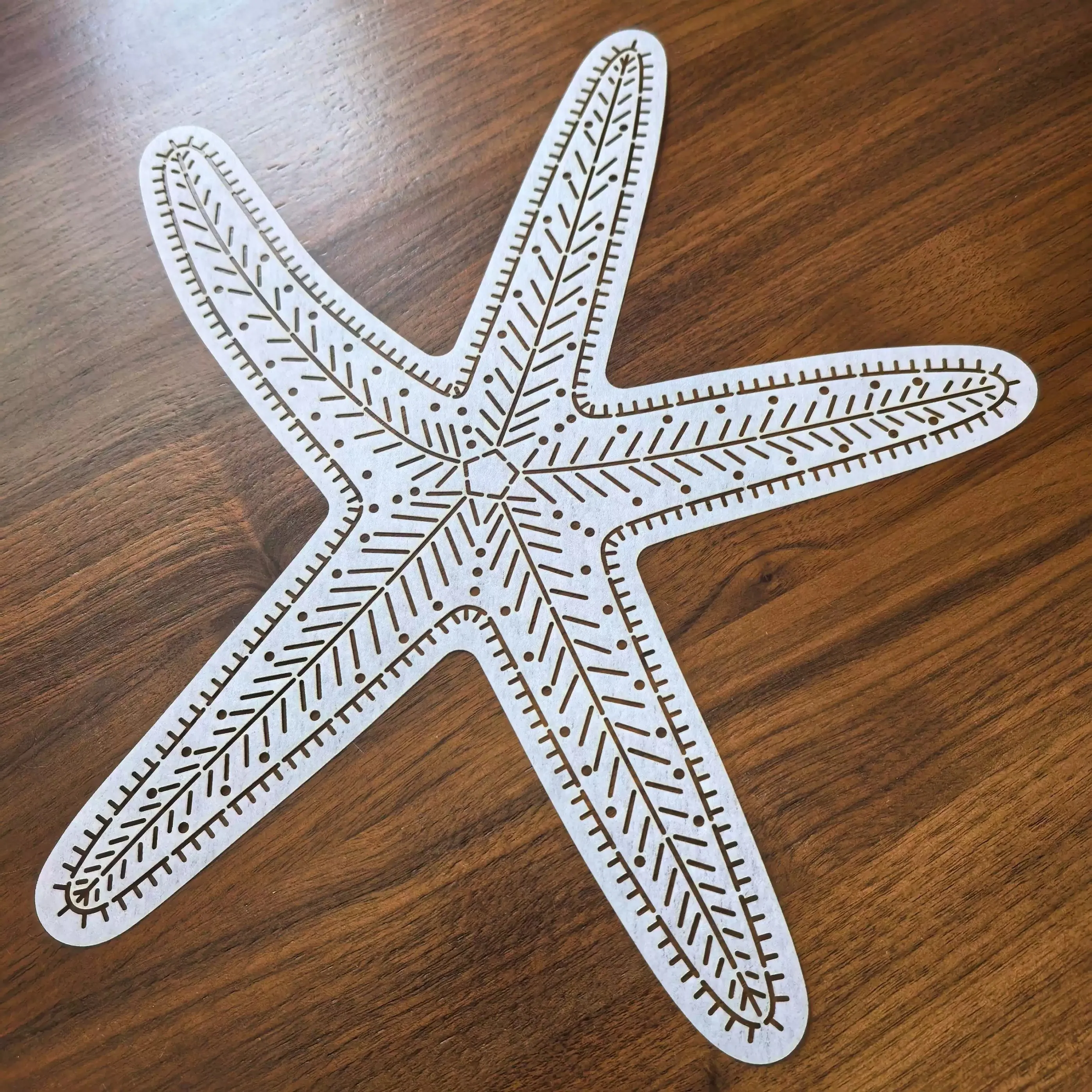 Sashiko starfish design Template,Reusable Embroidery Stencil for DIY Coaster,quilting Tracing Drawing Tool for Hand Stitching
Sashiko starfish design Template,Reusable Embroidery Stencil for DIY Coaster,quilting Tracing Drawing Tool for Hand Stitching