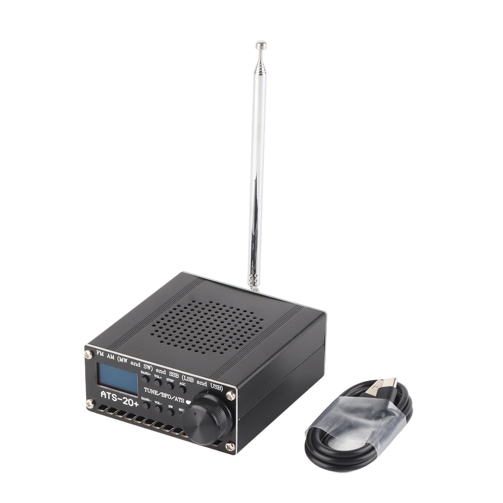 Портативный вседиапазонный радиоприемник AM LW MW SW SSB LSB USB с антенной ATS‑20+ Si4735, вседиапазонный радиосканер
Портативный вседиапазонный радиоприемник AM LW MW SW SSB LSB USB с антенной ATS‑20+ Si4735, вседиапазонный радиосканер