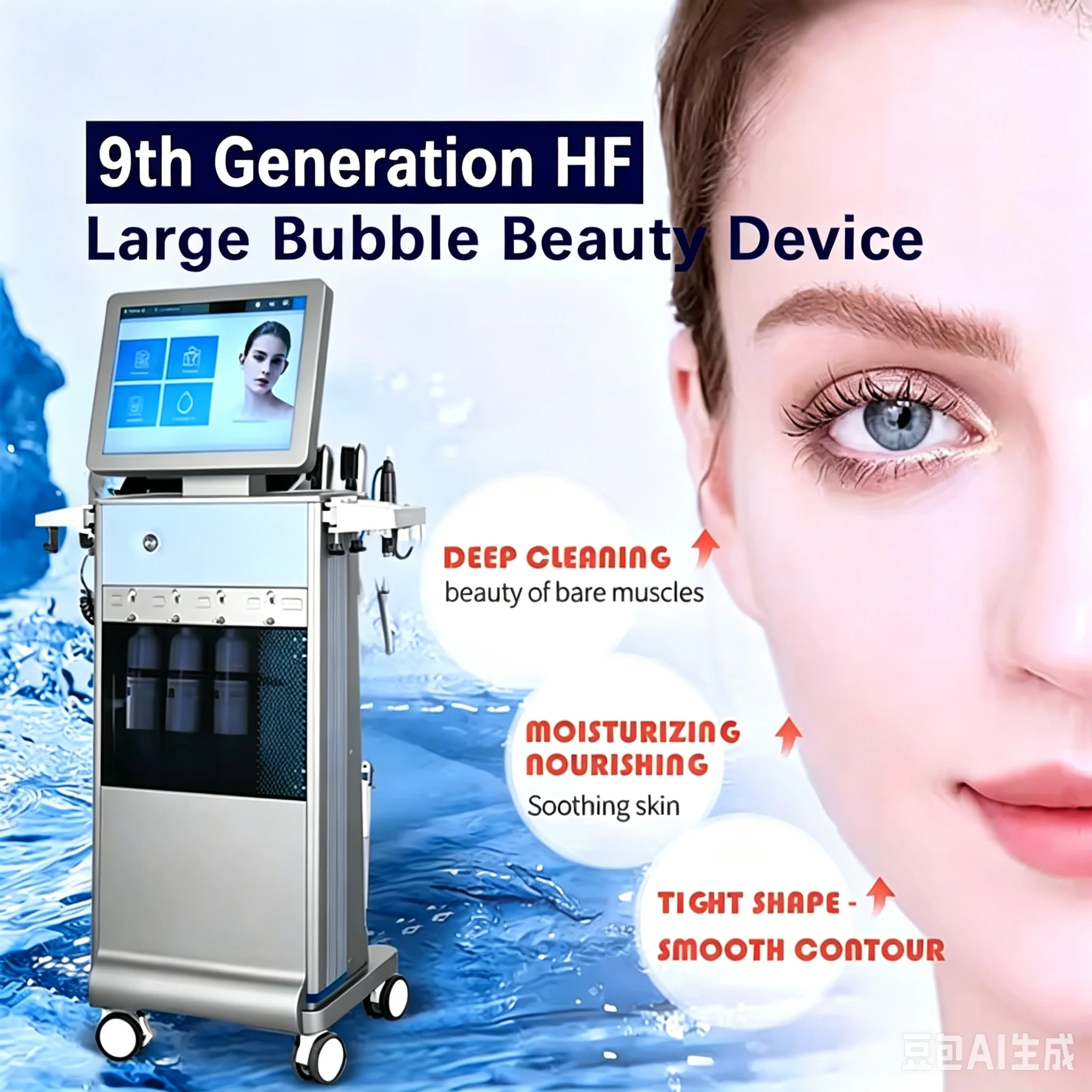 4 in 1 Professional Hydra Skin Cleaning Machine Strong Power Suction Handle and for Spa and Salon
4 in 1 Professional Hydra Skin Cleaning Machine Strong Power Suction Handle and for Spa and Salon