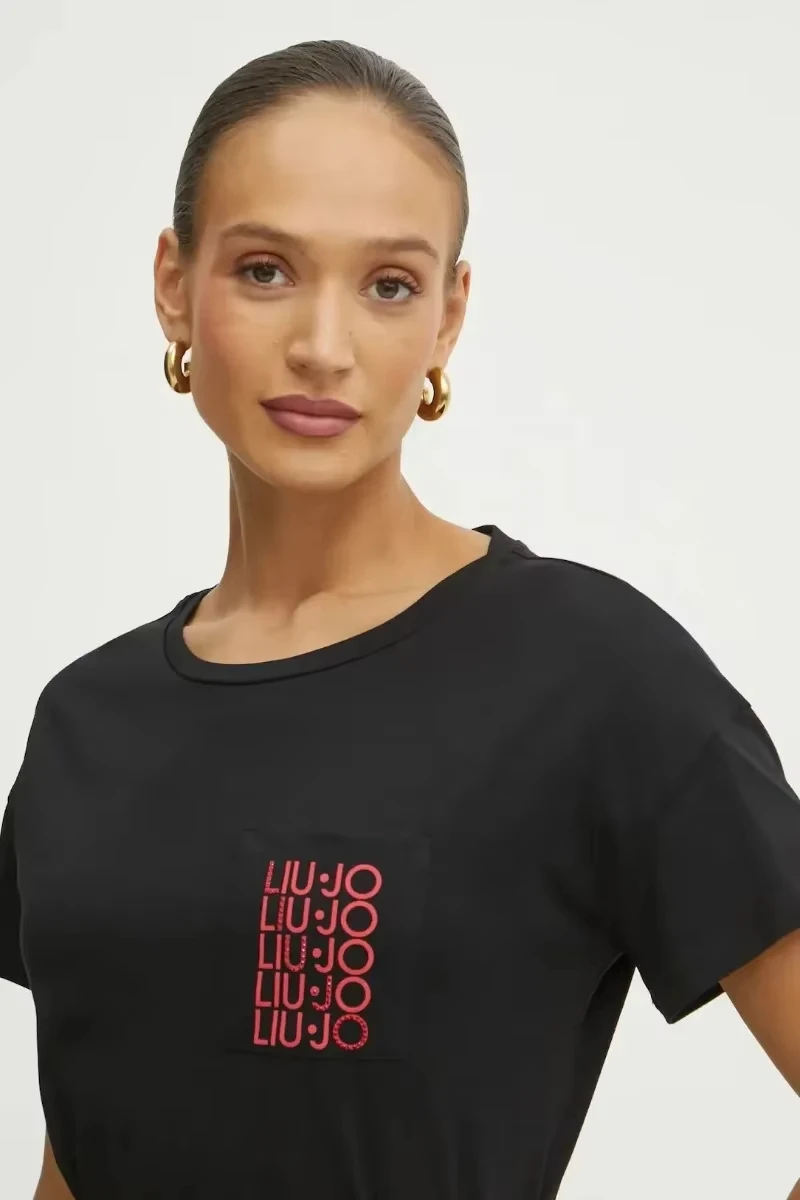 Liu Jo Women T-Shirt High Quality Crew Neck Short Sleeve Cotton Tees Tops Luxury Brand T-shirt Men Women Clothing Streetwear Diy
Liu Jo Women T-Shirt High Quality Crew Neck Short Sleeve Cotton Tees Tops Luxury Brand T-shirt Men Women Clothing Streetwear Diy