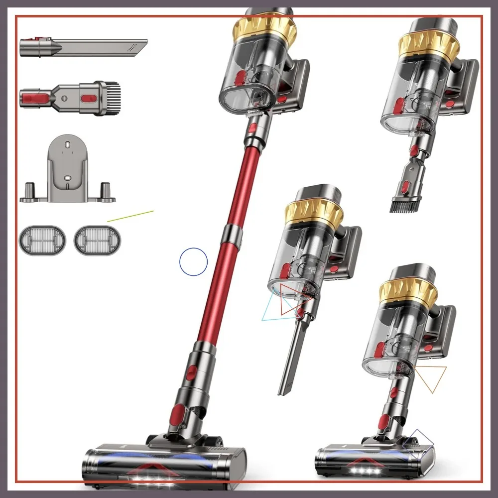650W Cordless Vacuum Cleaner 55KPa Suction 75Min Runtime 2.5L Dual-Cup Anti-Tangle Self-Standing
650W Cordless Vacuum Cleaner 55KPa Suction 75Min Runtime 2.5L Dual-Cup Anti-Tangle Self-Standing