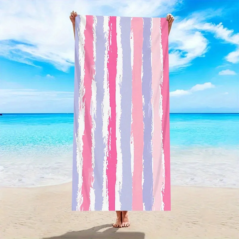 Beach Towel Colorful Stripes Pattern Sun Protection Windproof Suitable For Swimming Pool Camping Travel Blanket
Beach Towel Colorful Stripes Pattern Sun Protection Windproof Suitable For Swimming Pool Camping Travel Blanket