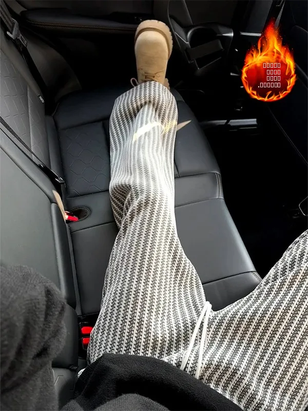 Thiened Fce Men's Fibone Pattern Straight Leg Pants Winter Warm Casual Trousers American Retro Texture Loose Fit Elast...
Thiened Fce Men's Fibone Pattern Straight Leg Pants Winter Warm Casual Trousers American Retro Texture Loose Fit Elast...