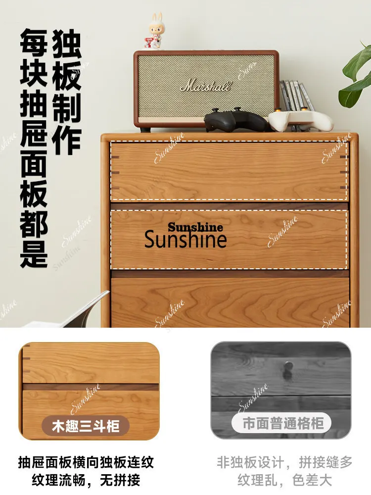 TDSolid wood bedroom Nordic vertical cabinet multi-function drawer high locker
TDSolid wood bedroom Nordic vertical cabinet multi-function drawer high locker