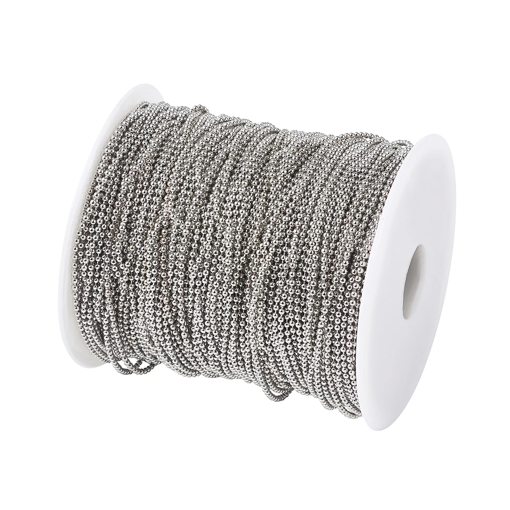 1.5mm 100m/roll Iron Ball Bead Chains 7 Colors for jewelry Fashion bracelet Necklace Making , Lead Free & Nickel Free F80
1.5mm 100m/roll Iron Ball Bead Chains 7 Colors for jewelry Fashion bracelet Necklace Making , Lead Free & Nickel Free F80